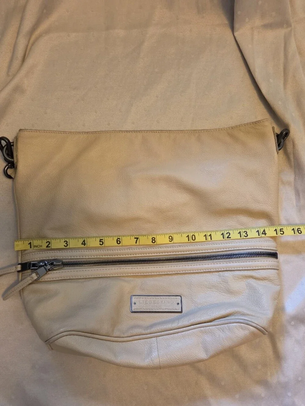 Liebeskind Leather Shoulder Bag with Front Zip